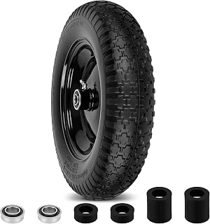 4.80/4.00-8 Flat Free Wheelbarrow Tires and Wheels