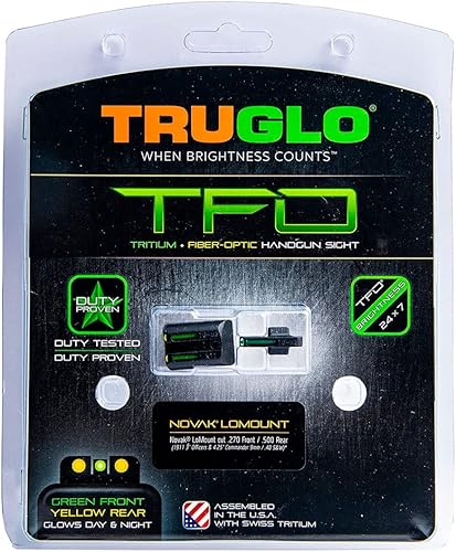 Miniatura 8 de TRUGLO TFO Tritio y mira de pistola de fibra óptica para pistolas 1911