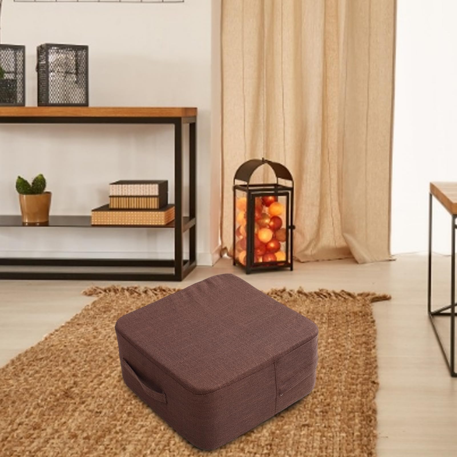 Mullido - Cómodo algodón de meditación | Esterilla de relajación | de algodón suave con funda lavable para yoga