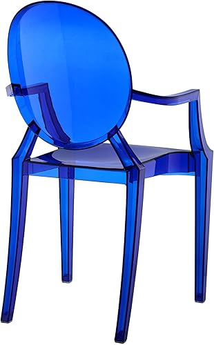 Miniatura 5 de Silla de Comedor transparente de Casper Plástico Azul