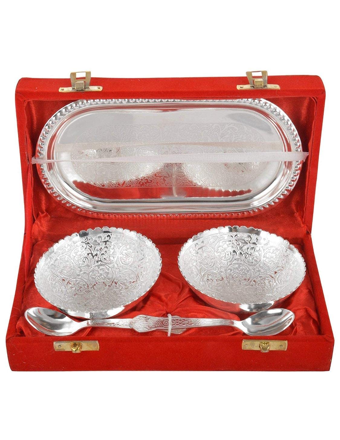Buy Home Easy Indian Silver Plated Gift Bowl Set Online at Low Prices