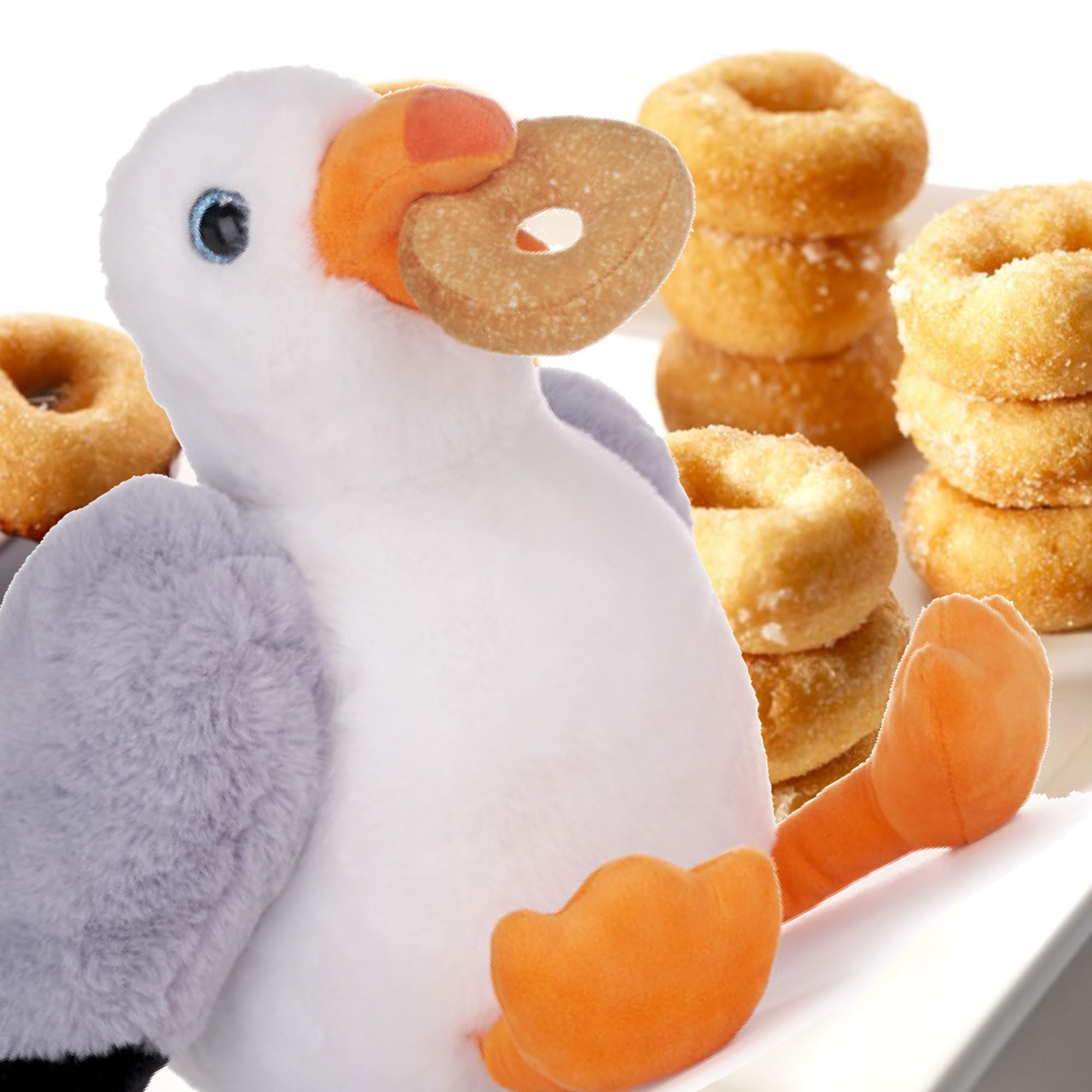 Steven The Seagull Soft Toy Plush 12 inch 30 cm (donuts) - Image 3