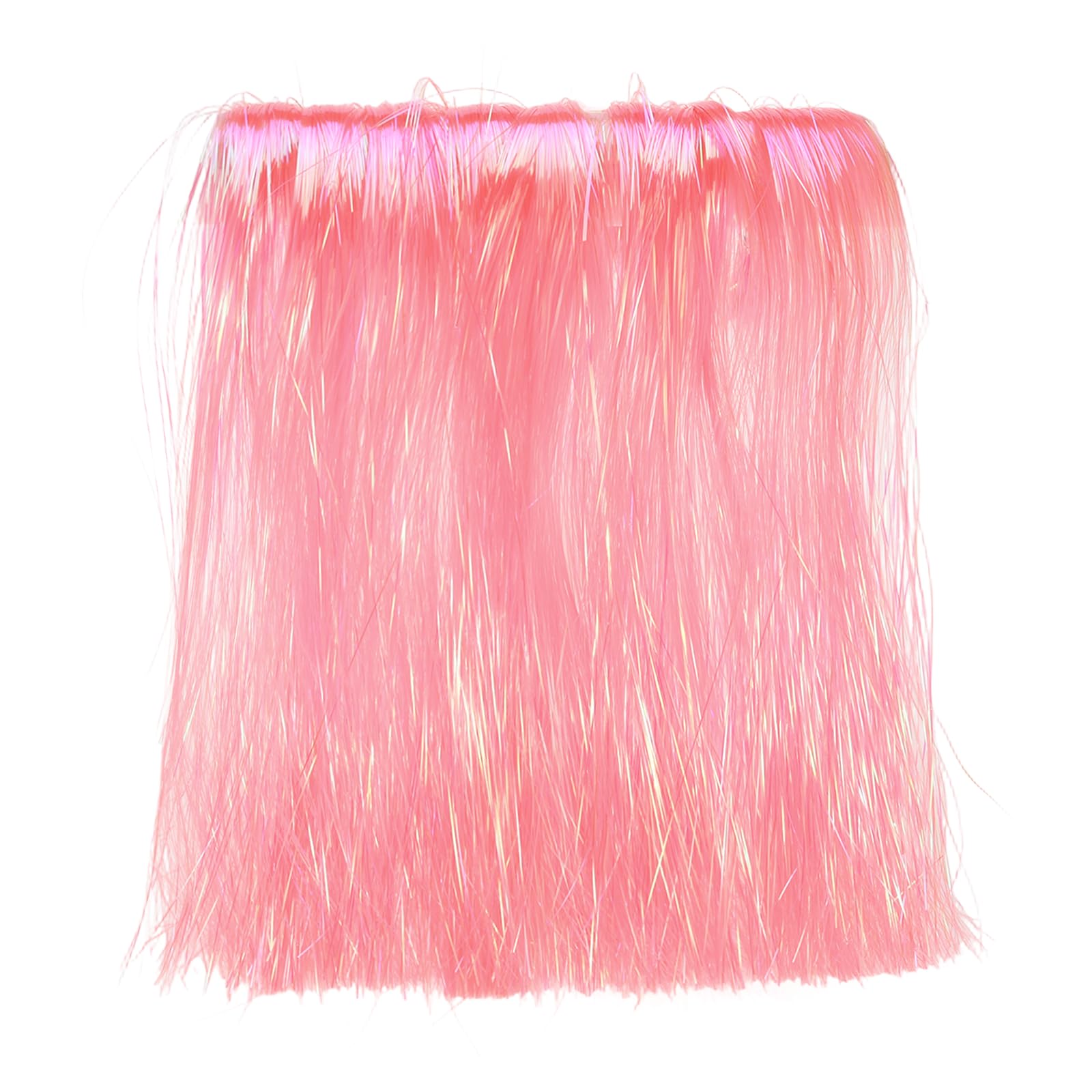 YELARXI Fly Tying Materials, Crystal Flash Line Fly Tying Material Holographic Flash Sparkle Dry Streamer Tube String 20 Pcs & 12" & Rose Pink for (Fishing Jig/Streamer Lure Making)