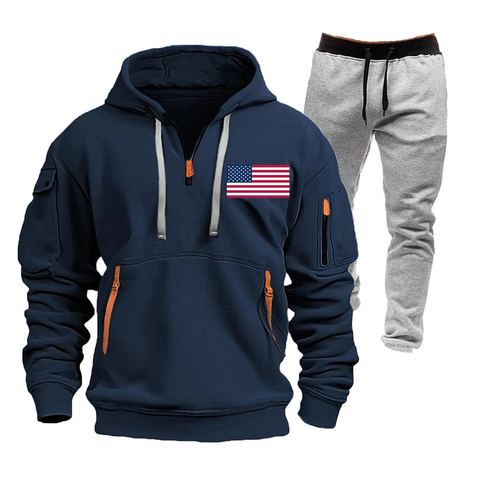 Generisch Tuta da allenamento da uomo, per jogging, sportiva, morbida, traspirante, con motivo accattivante, per uomini, abbigliamento sportivo