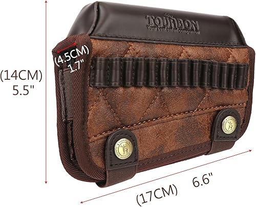 Miniatura 3 de TOURBON Almohadilla de descanso para mejillas con soporte de carcasa de rifle .22, cubierta táctica para armas, bolsa de transporte de municiones