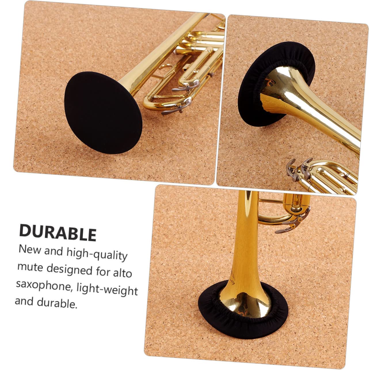 ULDIGI Lightweight Alto Saxophone Mute Durable Saxophone Portable Sound Dampener for Practice Easy to Install Instrument Accessory for Sax Enthusiasts
