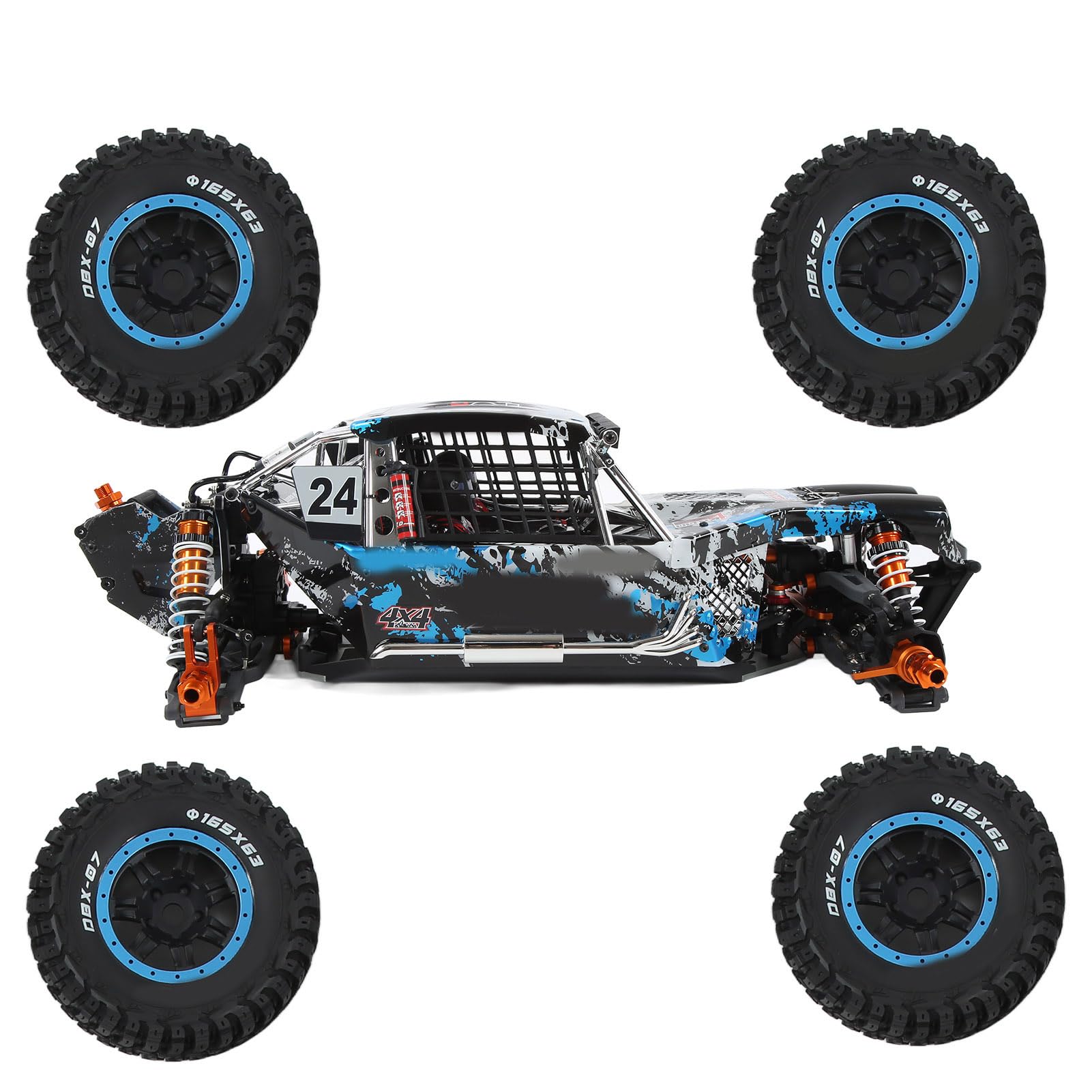 4WD RC Symulacja Elektryczny Samochód terenowy Silny Uchwyt Skala 1/7 High Speed Off-Road Truck Model