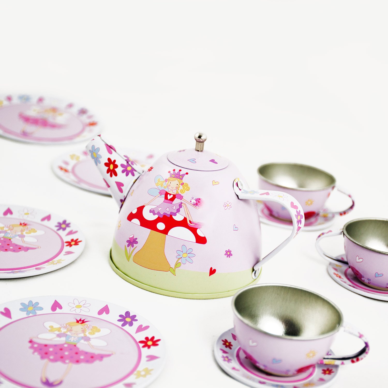 Lucy Locket Service à Thé Conte De Fées – Set De 14 Pièces En Métal Pour Enfants, Avec Coffret De Transport