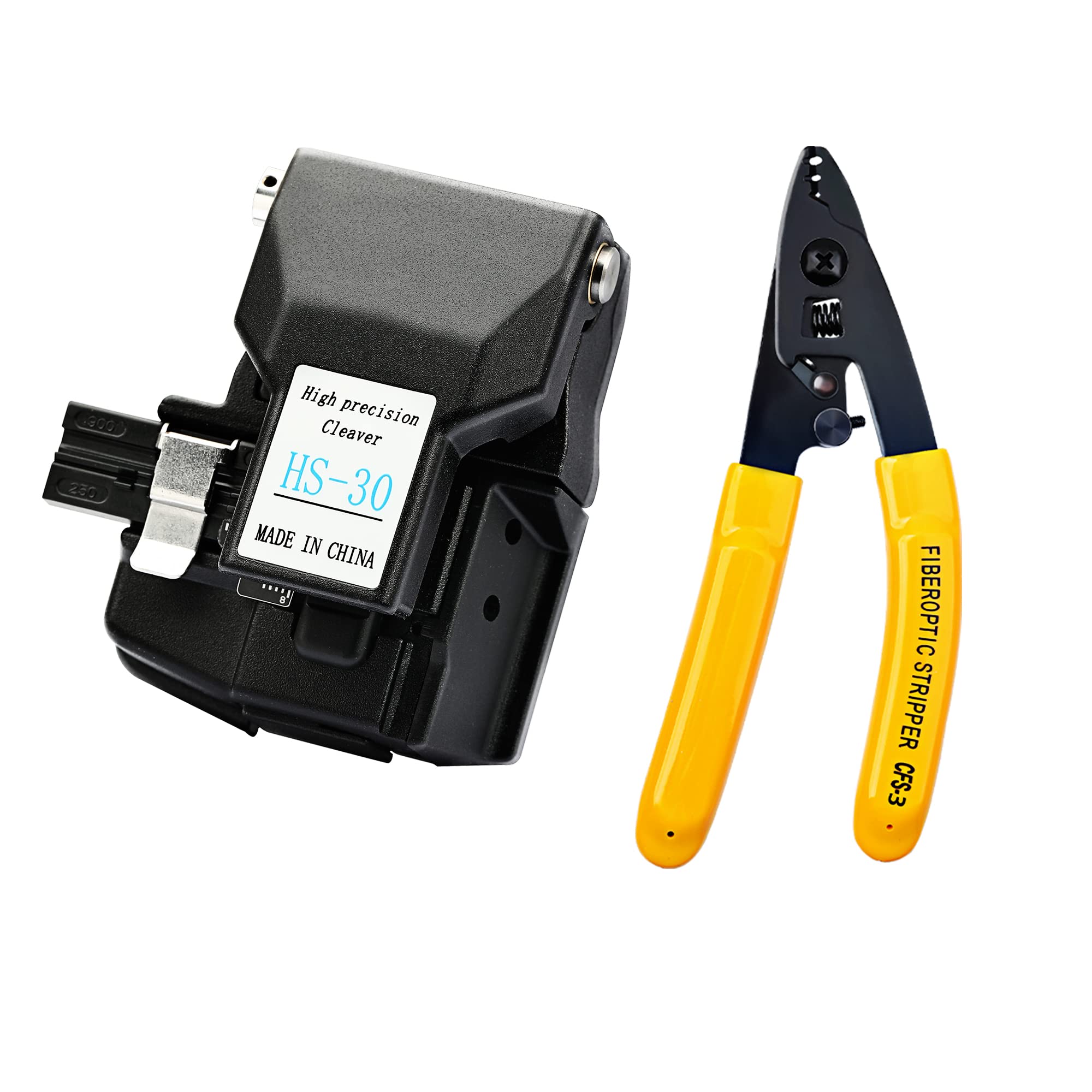 Optical Fibre Cleaver HS-30 fiber cutter CT-30 125um~3mm optical fiber stripper CFS-3