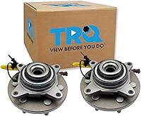 Vista 75 de TRQ Par de conjunto de cubo de cojinete de rueda delantera izquierda derecha, 2 piezas compatible con Lexus GX460 2003-2009 GX470 2003-2023 Toyota