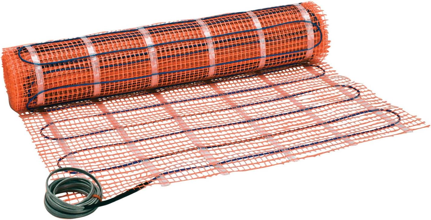 SunTouch TapeMat Electric Floor Heating Mat, 10 Sq. Ft., 2' x 5', (120V), Plain