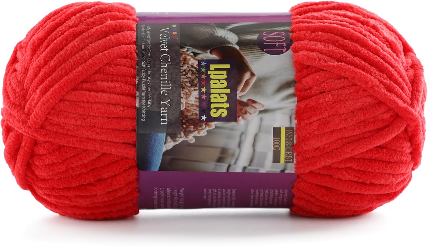 Chunky Chenille Yarn for Crocheting - 3x100g/3.5oz Baby Blanket Yarn for Crocheting Soft - 262 Yards Fluffy Thick Plush Yarns for Knitting Blankets Amigurumi (3, Curry)