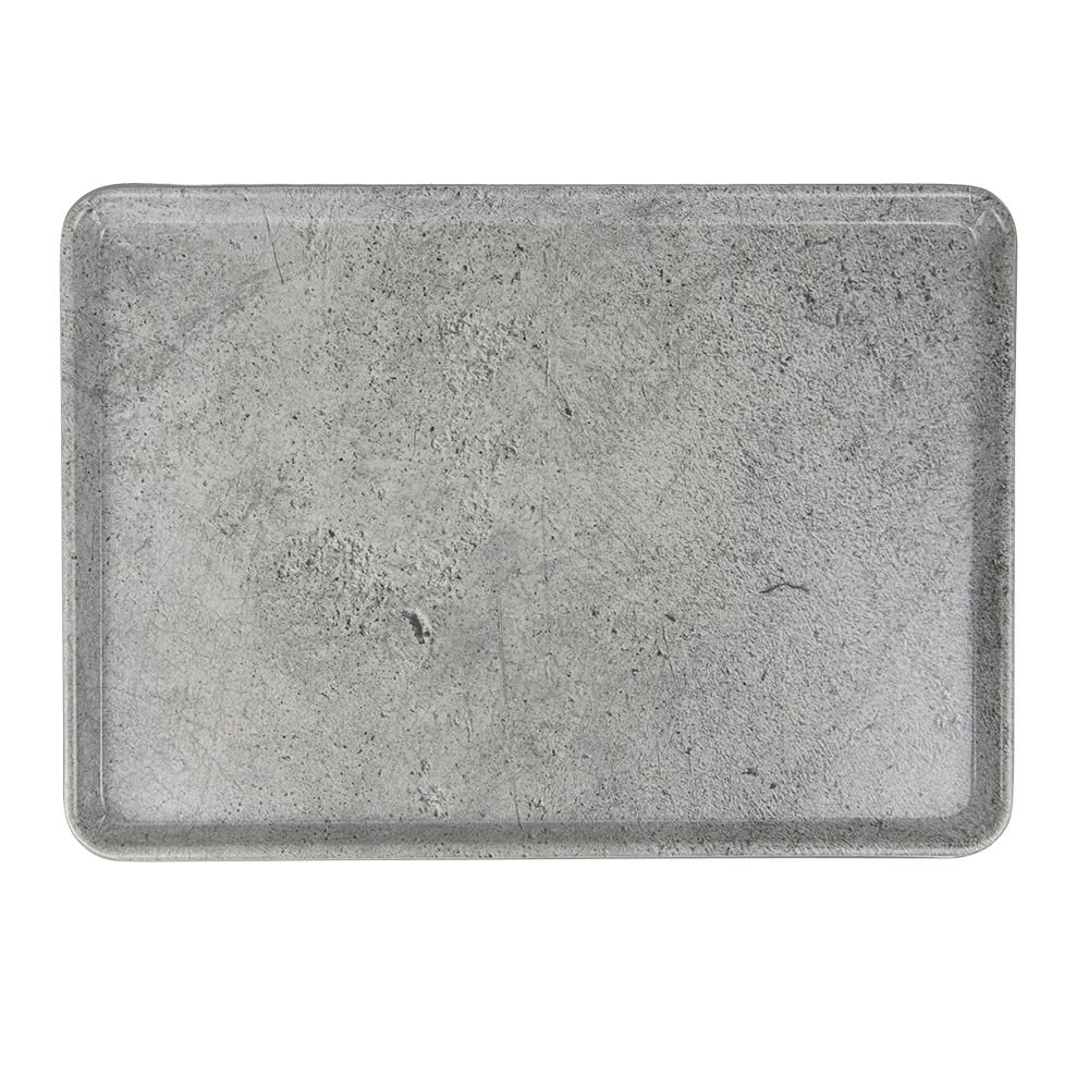 Garcia de Pou 4 Unidades - Bandejas Rectangulares 'Asami Ware' 28,5X20X2 Cm Símil Cemento Melamina