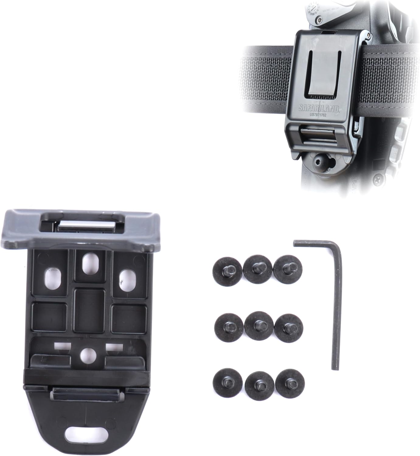 Model 745BL Clip-On Holster Belt Loop Black