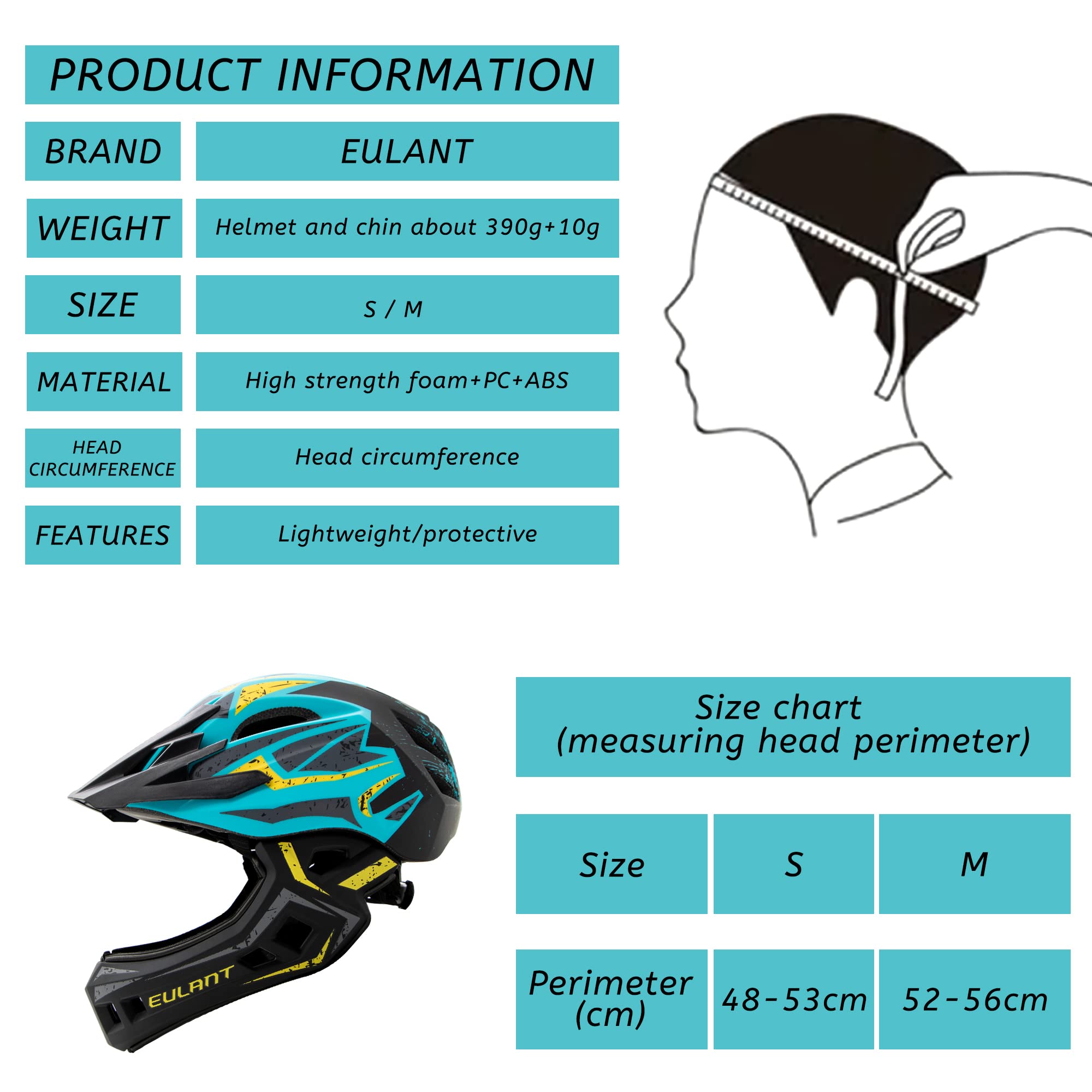 Casco Integral Kavolet Niños - Ajustable 52-58cm - Para Bici, Patinete O Skate - Incluye Visera