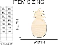 Vista 2 de Forma de piña artesanal de madera sin acabar – Artesanía – hasta 36" 12" / 1/2