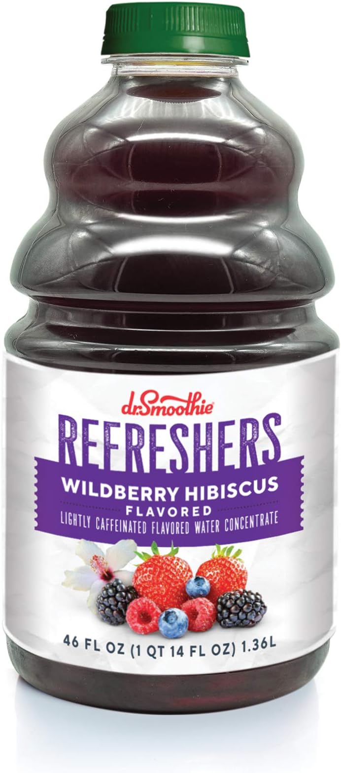 Dr. Smoothie Refreshers Wildberry Hibiscus,, 46 Fl Oz (Pack of 6)