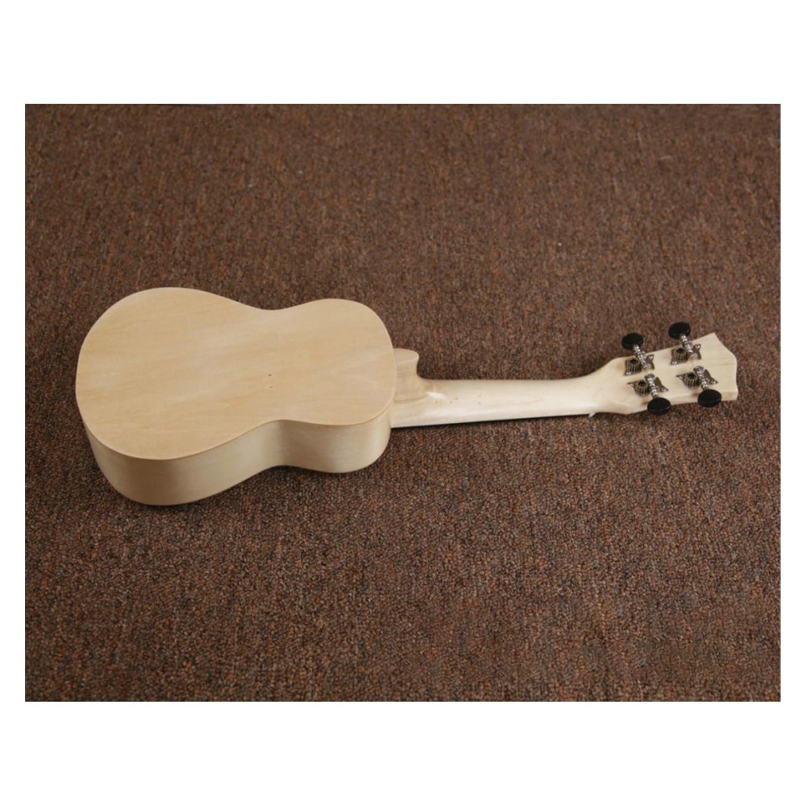 21-calowe Drewniane Ukulele Z Pełnym Korpusem Z Drewna Lipowego, Otwarte Tunery 4-strunowe Ukulele, Mały Instrument Gitarowy Ukulele dla Początkujących