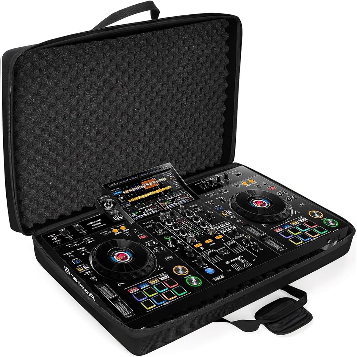 Lightweight Molded EVA Storage Case Fits for Pioneer DDJ RX2 RX3, 29.5 X 19.3 X 5.5 Inch Black