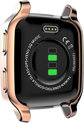 Miniatura 6 de RICHONE - Funda protectora de pantalla compatible con Garmin Venu Sq y Venu Sq 2, funda protectora completa de TPU suave a prueba de golpes, marco