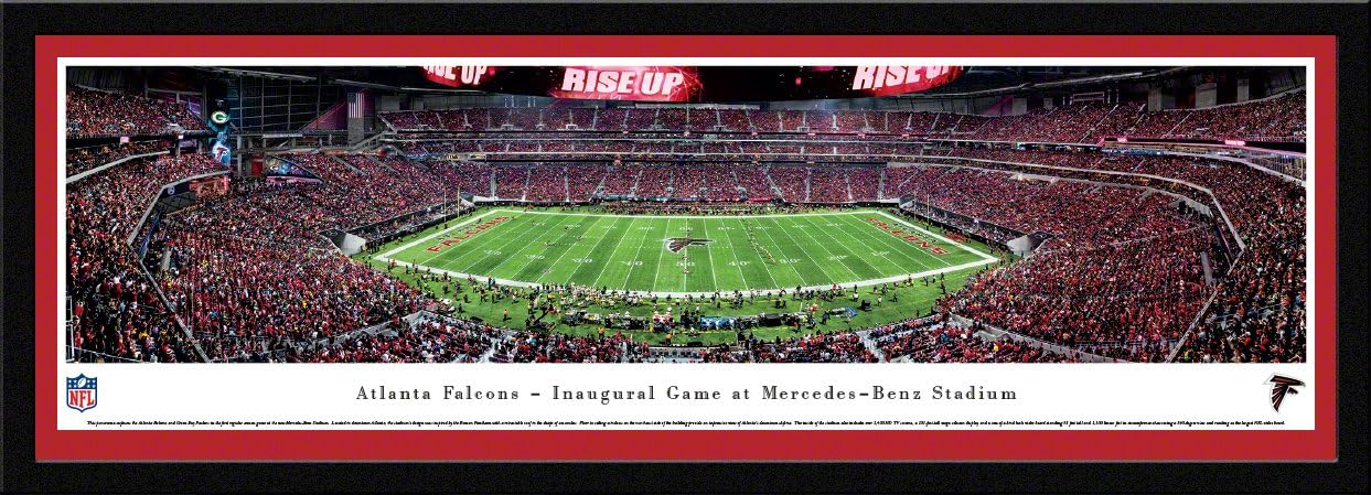 Atlanta Falcons, 1st Game at MB Stadium - NFL Panoramic Poster and Wall Décor by Blakeway Panoramas