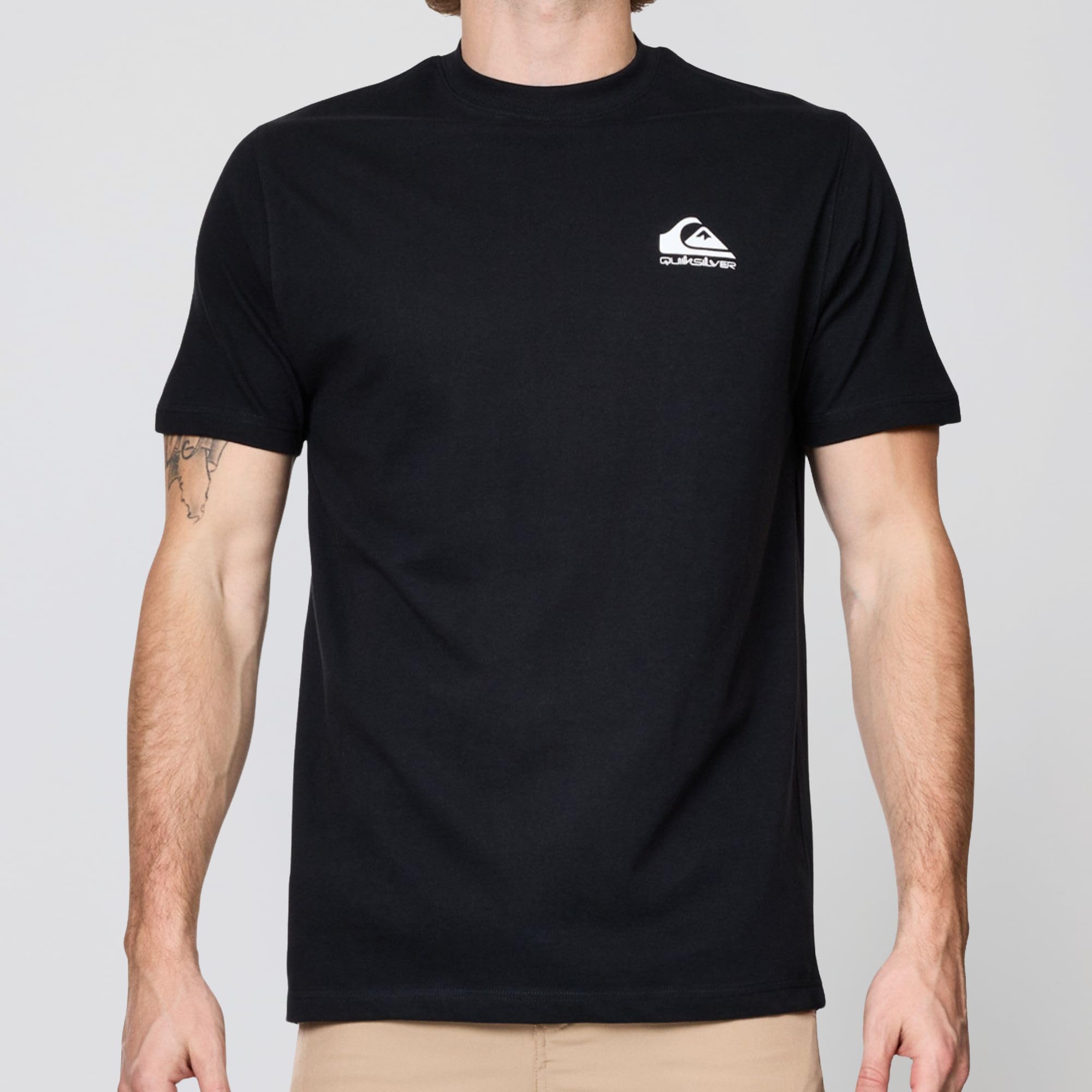 Quiksilver Duże i wysokie koszulki dla mężczyzn - męska bawełniana koszulka z krótkim rękawem i okrągłym dekoltem