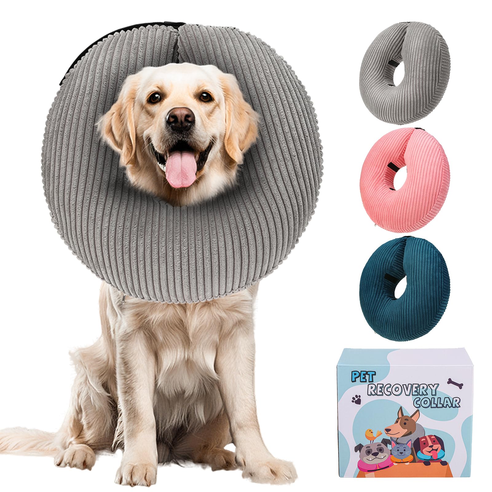 BINGPET Inflatable Dog Cone Collar