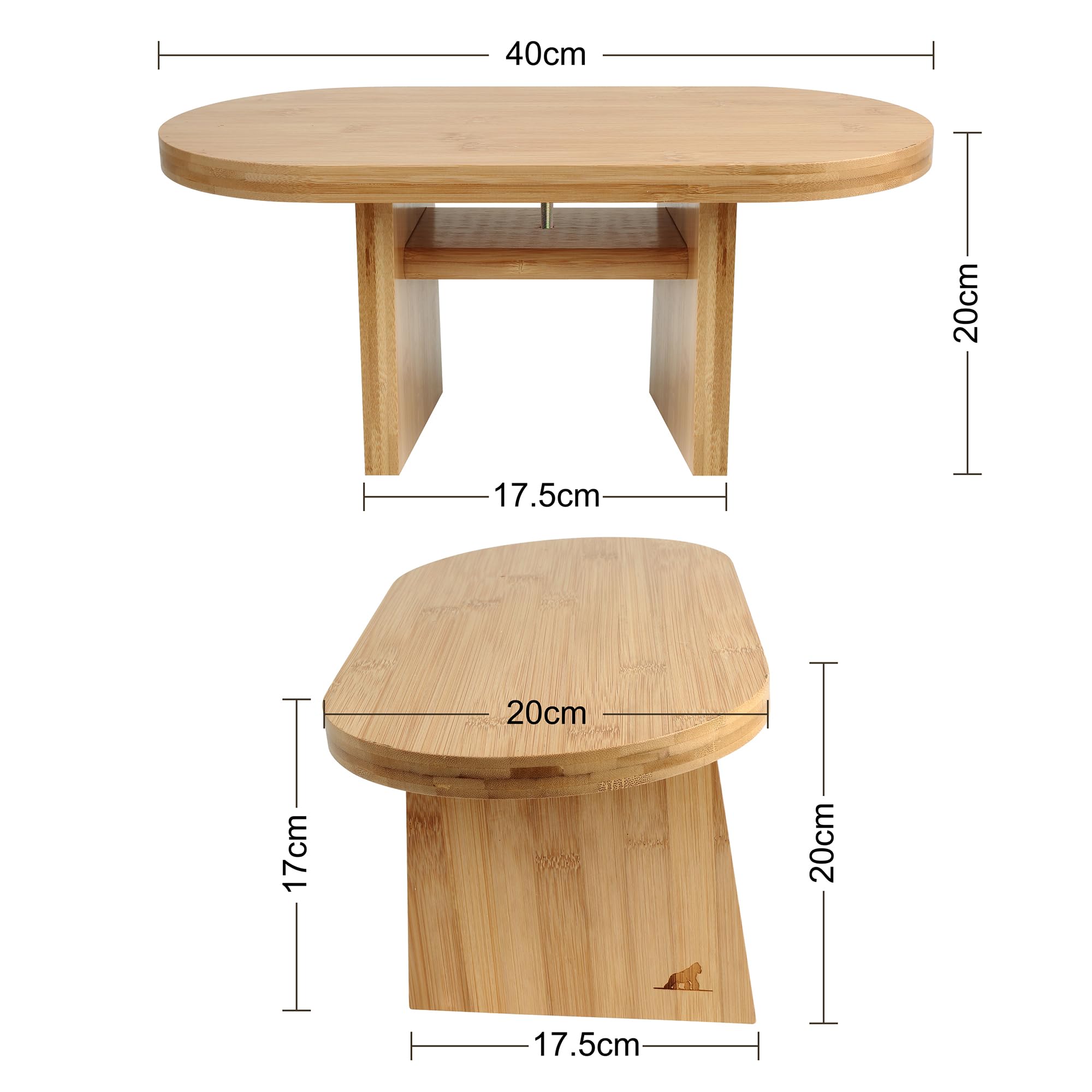MY FAT GORILLA Meditationsbank aus Bambus – Yoga Hocker für Tiefe Meditation und Achtsamkeit - Ergonomisches Sportgerät aus nachhaltigem Bambus