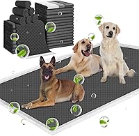 Vista 1 de ELEGX 30 almohadillas de carbón extra grandes de 31 x 47 pulgadas, con control de olor, superabsorbentes, almohadillas desechables gruesas