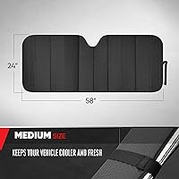 Vista 3 de Motor Trend - Parasol en colores de moda para vehículo