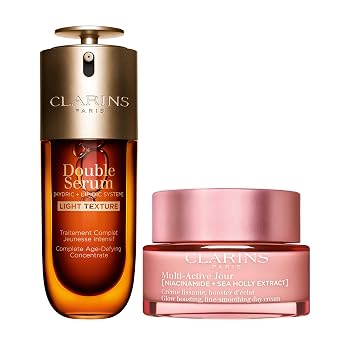 Clarins DOUBLE SERUM Light Texture 2-in-1 Hydrating Anti-Aging Face Serum