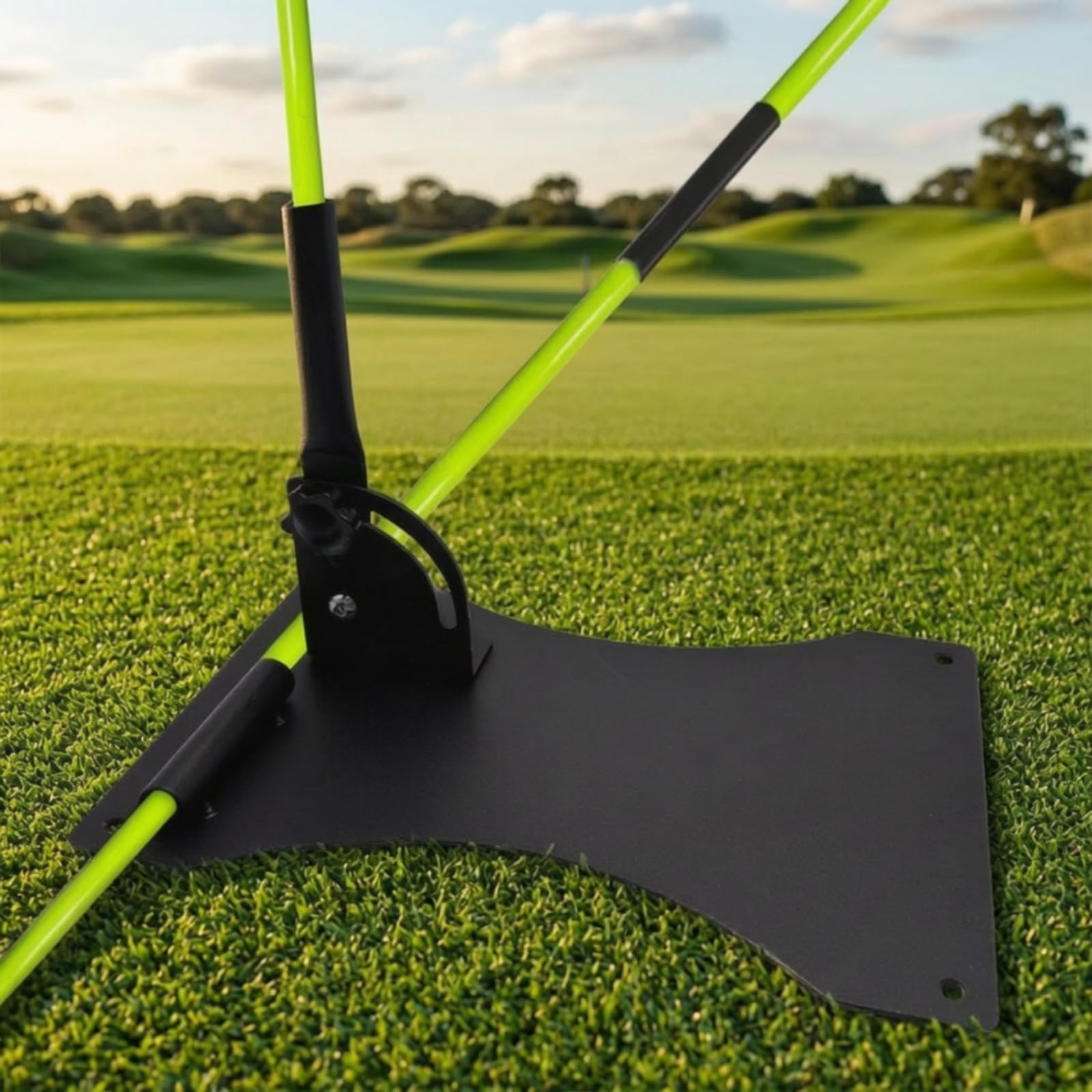 rockible Correttore di Swing con Asta Regolabile Autoportante Correttore di Postura Golf Portatile Attrezzatura per Golfisti