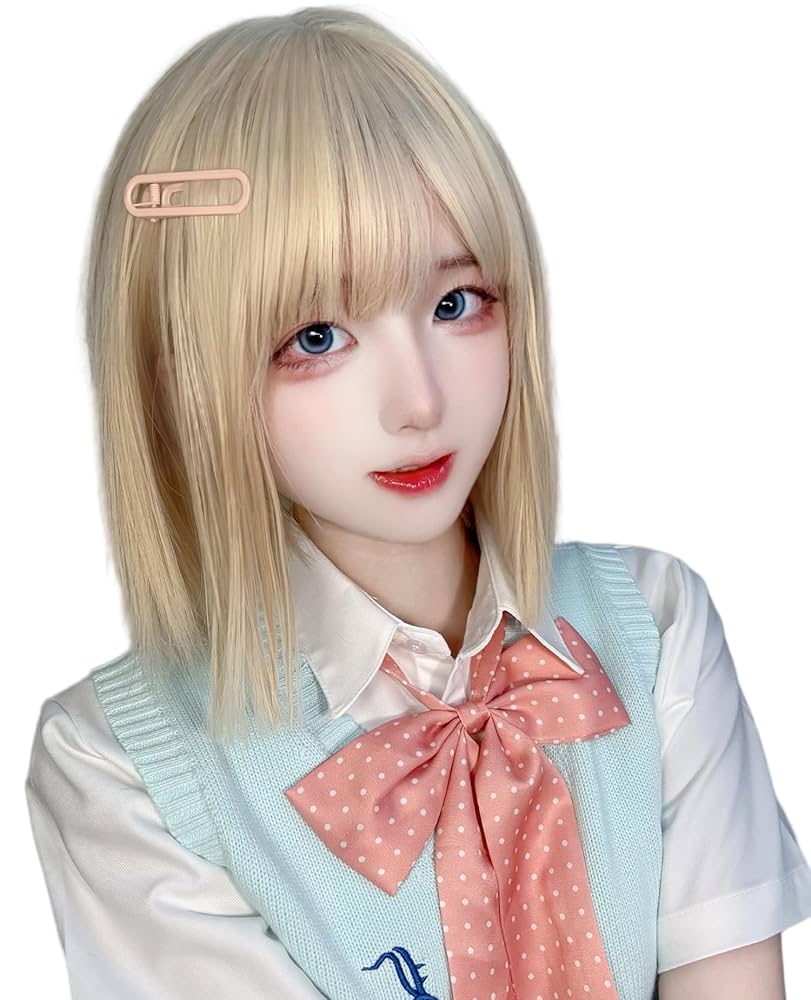 Amazon.co.jp: Limakaraウィッグ ショート ナチュラル ブロンド
