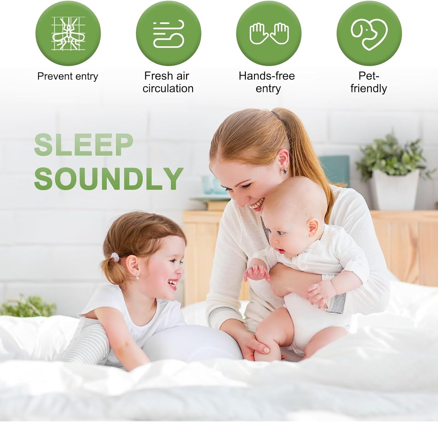 Magnetic Screen Door, 39x9 8Inch, Left and Right Side Opening, Hanging Door Curtain for Porch/Residence/House/Apartment Tenants, White