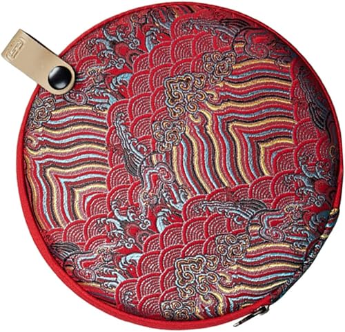 Contenedor de pastel de té, bolsa de almacenamiento de pastel de té, artesanía tradicional que combina con muchos estilos domésticos