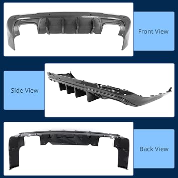 FREEMOTOR802 Rear Diffuser Fits 2015-2023 Dodge Challenger, V1 Carbon Print