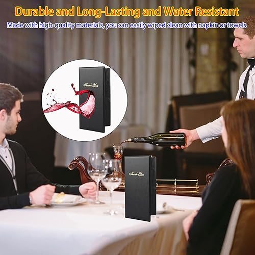 Miniatura 3 de 2 paquetes de presentadores de cheques de restaurante, tarjetero para servidor, libro de cheques de restaurante, soporte de facturas de restaurante,