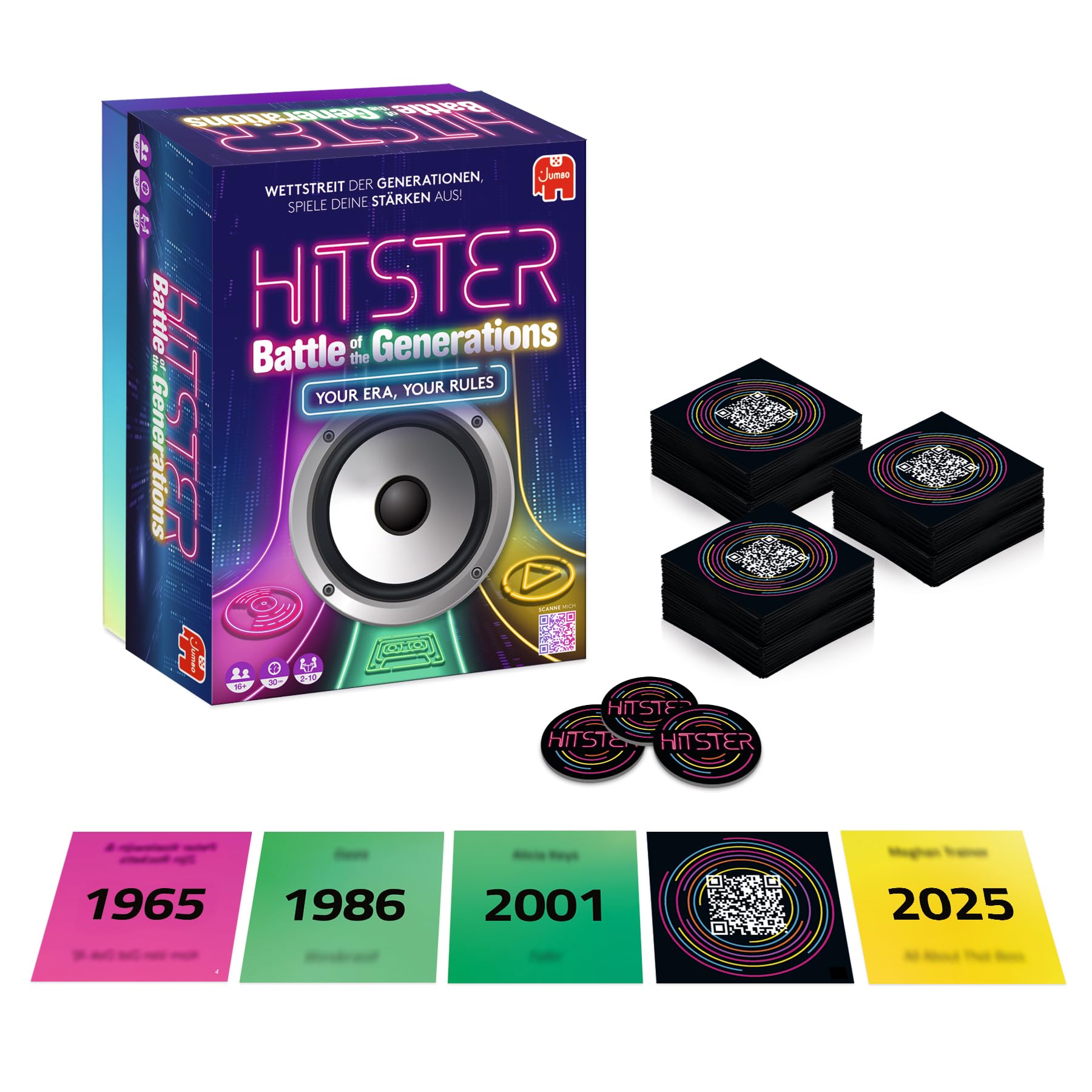 Jumbo Spiele GmbH Hitster - Duell Der Generationen Generations Battle