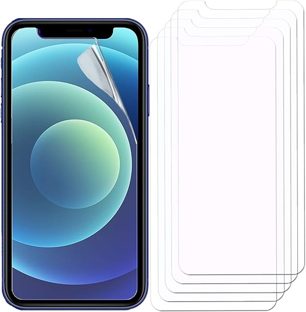 TECHGEAR [5 Pack] Screen Protectors for iPhone 11, iPhone XR 6.1" - Clear Lcd Screen Protector Guard Covers with Cleaning Cloth & Application Card