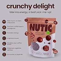 Vista 3 de Granos de café expreso cubiertos de chocolate negro, granos de café tostados gourmet en rico chocolate negro belga para aumentar la energía