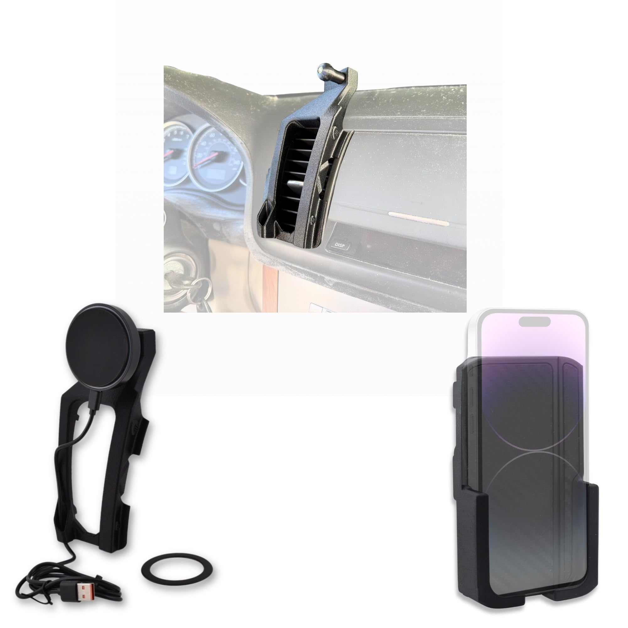 Phone Holder for Subaru Outback 2005-2009 Magnetic Wireless Charging