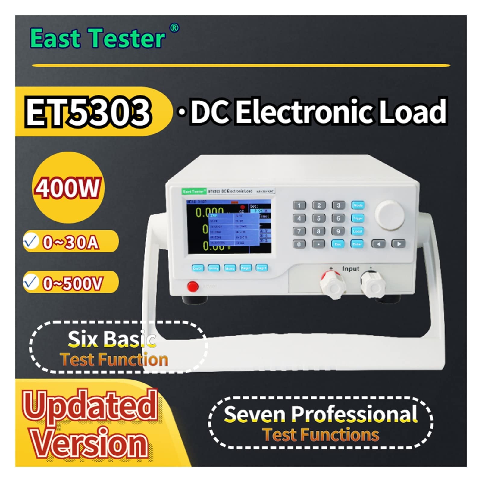 Medidor LCR, Probador de batería carga electrónica la serie ET53 Carga programable CC(ET5303)