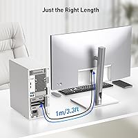 Vista 6 de Cable Matters [Certificado VESA] Cable DisplayPort 2.1 de 80Gbps - 3.3 pies / 1m, Cable DP80 con 16K 60Hz, 8K 240Hz, 4K 240Hz, FreeSync, G-SYNC