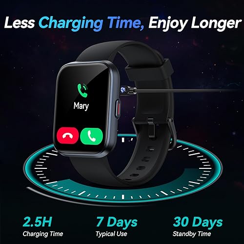 Miniatura 6 de Relojes inteligentes para hombre, Android y iPhone, 1.8 pulgadas, Alexa integrado, reloj de seguimiento de actividad física con llamadas Bluetooth,