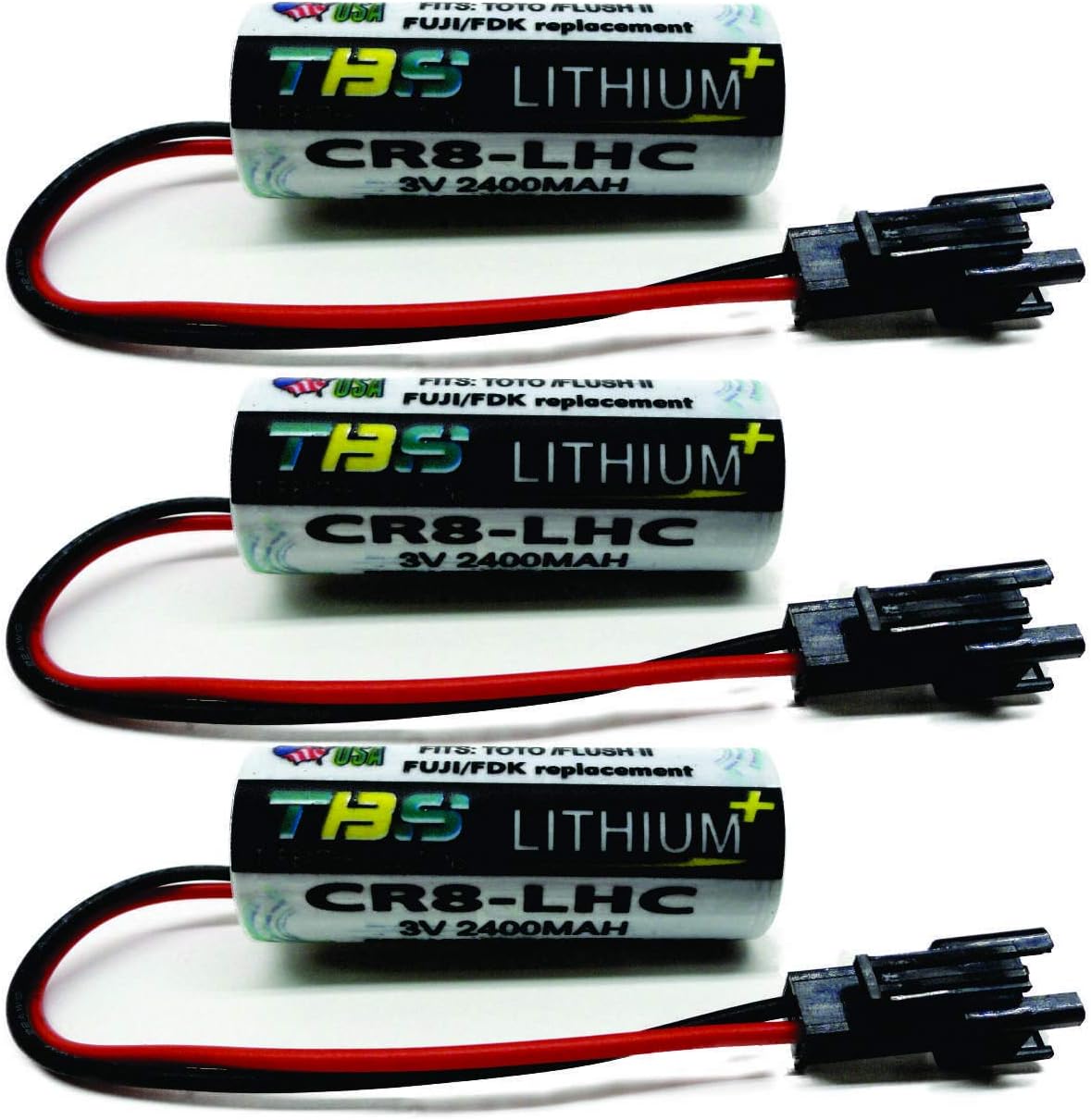 3pc Fuji CR8-LHC Replacement Battery 3V Automatic Flusher