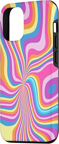Miniatura 5 de iPhone 12 mini Groovy Liquid Swirl Retro 70's 80's Trippy Psychedelic Phone Case