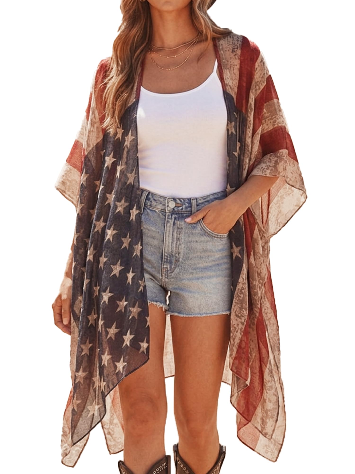 Spicy Sandia Women’s Oversized Boho Kimonos Lightweight Summer Cardigans