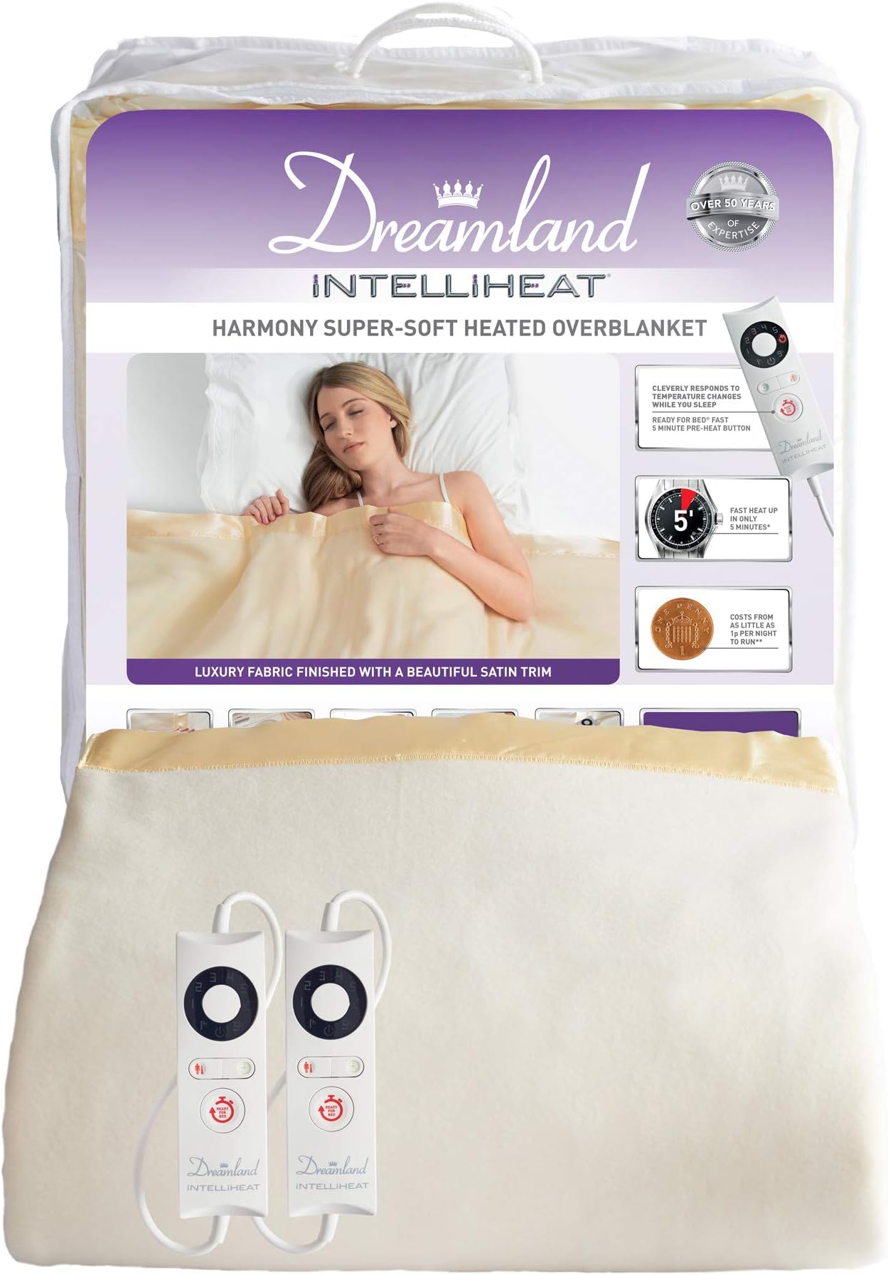 Dreamland Intelliheat Fast Heat up Harmony Super Soft Heated Electric