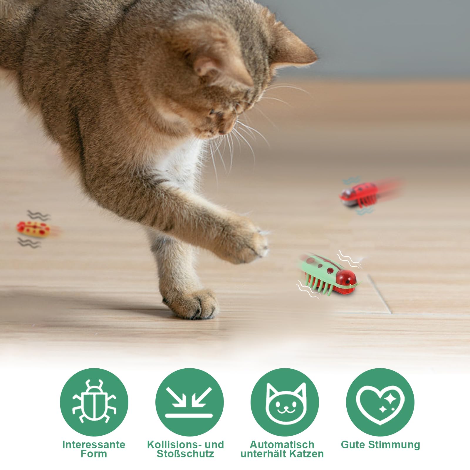 IOKHEIRA Interactief Kattenspeelgoed, Oplaadbaar Automatisch
