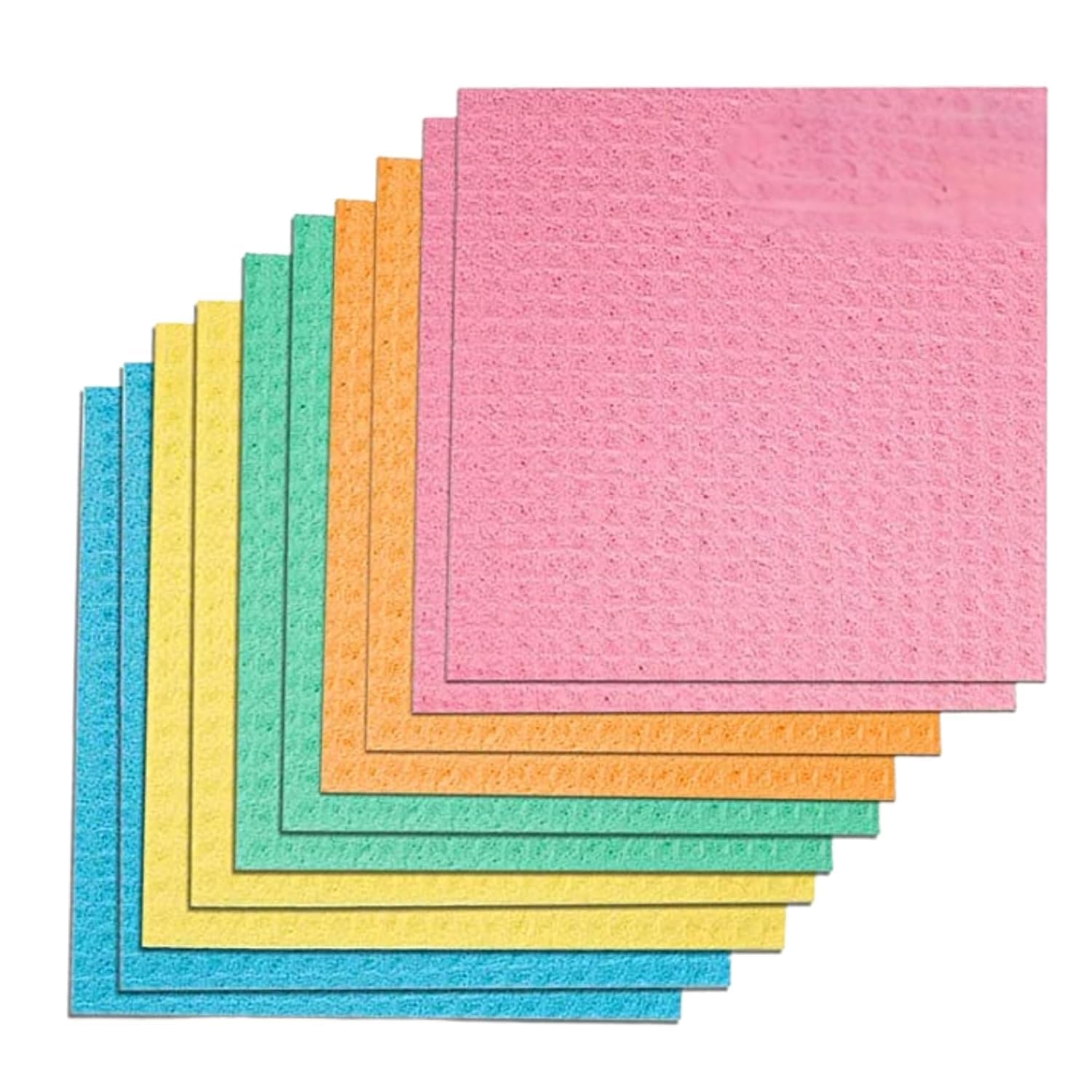 Sponge Wipes- Reusable, Kitchen and House Cleaning- Easy to use, Cleans Any Mess in a Swipe, Absorbs Water its own 10x Weight, Multicolor, Biodegradable(Pack of 5)-image-14
